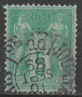 Lot N°166 N°75,oblitéré Cachet à Date PARIS JOURNAUX PP 26 GARE DU NORD - 1876-1898 Sage (Type II)