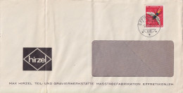 Motiv Brief  "Hirzel, Masstäbefabrikation, Effretikon"        1955 - Brieven En Documenten