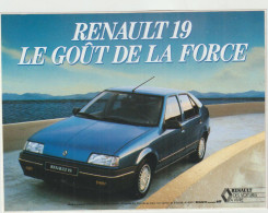 LD 61 : Autocollant : Voiture  Renault  19 - Autocollants