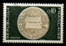 FRANCE    -  1968 .  Y&T N° 1542 Oblitéré .     Chèques Postaux - Usati
