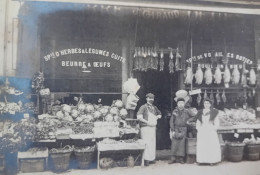 PARIS 14ème Avenue ORLEANS  GIRAUD BEURRE Et OEUFS VOLAILLES ROTIES  CP PHOTO 1904 - District 14