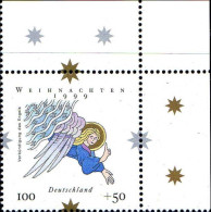 RFA Poste N** Yv:1917/1918 Noël Naissance Du Christ Coin De Feuille - Unused Stamps
