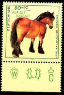 RFA Poste N** Yv:1752/1756 Für Die Jugend Chevaux Bord De Feuille - Unused Stamps