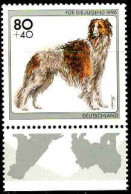 RFA Poste N** Yv:1668/1672 Für Die Jugend Chiens Bord De Feuille - Unused Stamps