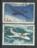 FRANCE - 1954/69 - AIR PLANES STAMPS SET OF 2, USED - Oblitérés