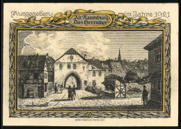 Notgeld Naumburg A. Saale 1921, 25 Pfennig, Das Herrnthor  - [11] Emisiones Locales