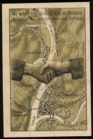 Notgeld Pfaffendorf-Coblenz 1921, 50 Pfennig, Landkarte Mit Handschlag  - [11] Emisiones Locales