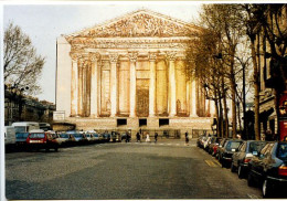 CPSM 10.5 X 15 PARIS La Madeleine Pendant Les Travaux De Rénovation, Trompe L'oeil De Catherine Feff (toile Plastique * - Eglises