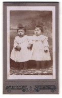 Photo Carangeot, Reims, 8, Place D`Erlon, Zwei Kleine Des Enfants In Weissen Kleidern  - Anonymous Persons