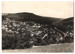 Fotografie Unbekannter Fotograf, Ansicht Calw, Panorama Mit Eisenbahngleisen  - Places