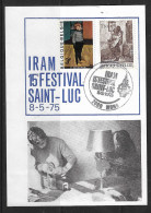 Carte Souvenir De L'IRAN Du 8/05/1975. - Cartes Souvenir – Emissions Communes [HK]