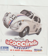 LD 61 : Autocollant : Voiture  Coccinelle , Walt Disney - Aufkleber