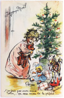 CP Carte Postale, Illustrateur / M. D. / BOURET / Joyeux Noël - T'en Fais Pas Mon Vieux Tintin,... ça Sera Encore Toi Le - Bouret, Germaine