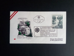 ÖSTERREICH MI-NR. 1325 FDC MITLÄUFER 1970 NATURSCHUTZJAHR WASSERFALL - Europese Gedachte