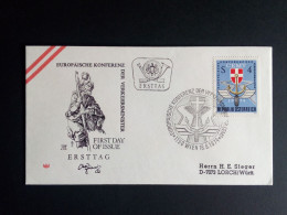 ÖSTERREICH MI-NR. 1457 FDC MITLÄUFER 1974 VERKEHRSMINISTERKONFERENZ - Idées Européennes