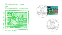 RFA Poste Obl Yv: 295 Mi:423 Düsseldorf-Jan-Wellem (TB Cachet à Date) Fdc Düsseldorg 20-0-64 - 1961-1970