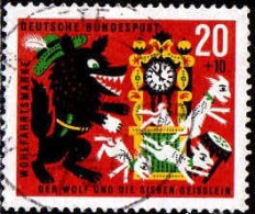RFA Poste Obl Yv: 282 Mi:410 Wohlfrahrtsmarke Der Wolf & Die 7 Geißlein (Beau Cachet Rond) - Used Stamps