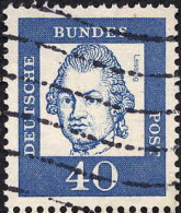 RFA Poste Obl Yv: 228 Mi:355y Gotthold Ephraim Lessing (Lign.Ondulées) - Used Stamps