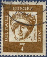 RFA Poste Obl Yv: 221 Mi:348y Elisabeth Von Thüringen (cachet Rond) - Gebraucht