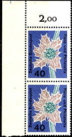 RFA Poste N** Yv: 267 Mi:395 Flora & Philatelie Panicaut Maritime Coin De Feuille Paire - Unused Stamps