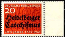 RFA Poste N** Yv: 268 Mi:396 Heidelberger Katechismus Bord De Feuille - Unused Stamps