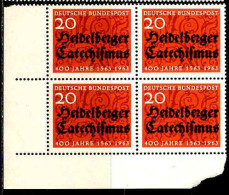 RFA Poste N** Yv: 268 Mi:396 Heidelberger Katechismus Coin D.feuille X4 - Unused Stamps