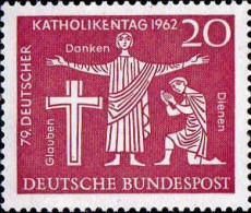 RFA Poste N** Yv: 253 Mi:381 Deutscher Katholikentag - Unused Stamps