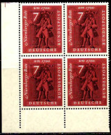 RFA Poste N** Yv: 237 Mi:365 Nürnberger Bote Um 1700 Bloc De 4 CdF - Unused Stamps