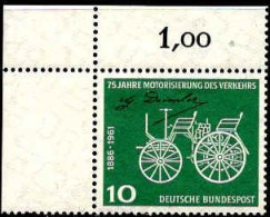 RFA Poste N** Yv: 235 Mi:363 Automobile Daimler Coin De Feuille - Unused Stamps