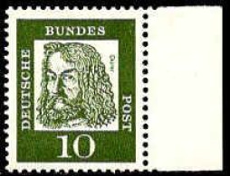 RFA Poste N** Yv: 223c Mi:350x Albrecht Dürer Peintre Bord De Feuille - Unused Stamps