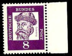 RFA Poste N** Yv: 222a Mi:349x Johannes Gutenberg Bord De Feuille - Unused Stamps