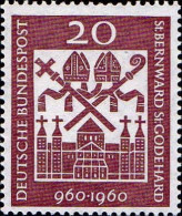 RFA Poste N** Yv: 209 Mi:336 St.Bernward St.Godehardt - Unused Stamps