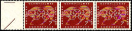 RFA Poste N** Yv: 205 Mi:332 Olympisches Jahr Lutte Bord De Feuille Bande De 3 - Unused Stamps