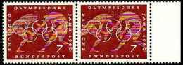 RFA Poste N** Yv: 205 Mi:332 Olympisches Jahr Lutte Bord De Feuille Paire - Unused Stamps