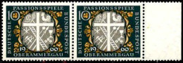 RFA Poste N** Yv: 202 Mi:329 Passionsspiele Oberammergau Paire Bord De Feuille - Neufs