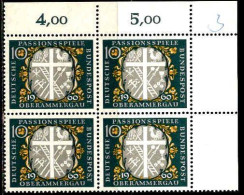 RFA Poste N** Yv: 202 Mi:329 Passionsspiele Oberammergau Coin D.feuille X4 - Unused Stamps