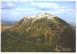 CPSM  10.5 X 15  Puy De Dôme   Le Puy De Dôme  Sommet Enneigé  Photo Francis Debaisieux - Other & Unclassified