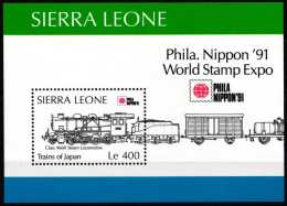 Sierra Leone Block 155 Postfrisch Eisenbahn Lokomotive #NO840 - Sierra Leone (1961-...)