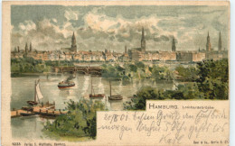 Hamburg - Lombardsbrücke - Litho - Other & Unclassified