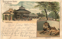 Hamburg - Zoologischer Garten - Litho - Autres & Non Classés