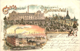 Gruss Aus Der Brauerei Bahrenfeld - Litho - Altona