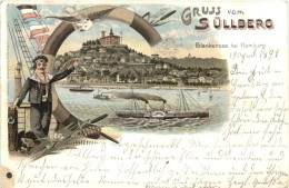 Blankenese - Gruss Vom Süllberg - Litho - Blankenese