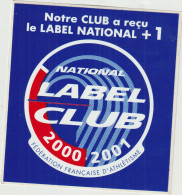 LD 61 : Autocollant :  Label Club  , Athlétisme - Stickers