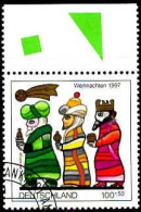 RFA Poste Obl Yv:1791 Mi:1959 Weihnachten Anbetung Der Könige Bord De Feuille (TB Cachet Rond) - Usados