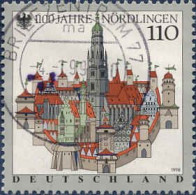 RFA Poste Obl Yv:1797 Mi:1965 1100.Jahre Nördlingen (TB Cachet à Date) - Usados