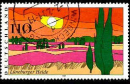 RFA Poste Obl Yv:1776 Mi:1944 Lüneburger Heide (Beau Cachet Rond) - Gebraucht