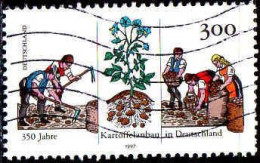 RFA Poste Obl Yv:1778 Mi:1946 350.Jahre Kartoffelanbau In Deutschland (Lign.Ondulées) - Gebraucht