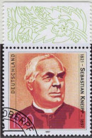 RFA Poste Obl Yv:1757 Mi:1925 Sebastian Kneipp Prêtre Catholique Allemand Bord De Feuille (Beau Cachet Rond) - Used Stamps