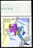 RFA Poste Obl Yv:1733 Mi:1901 Für Den Sport Escalade Bord De Feuille (Beau Cachet Rond) - Used Stamps