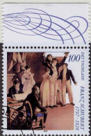 RFA Poste Obl Yv:1727 Mi:1895 Franz Schubert Compositeur Bord De Feuille (Beau Cachet Rond) - Gebraucht